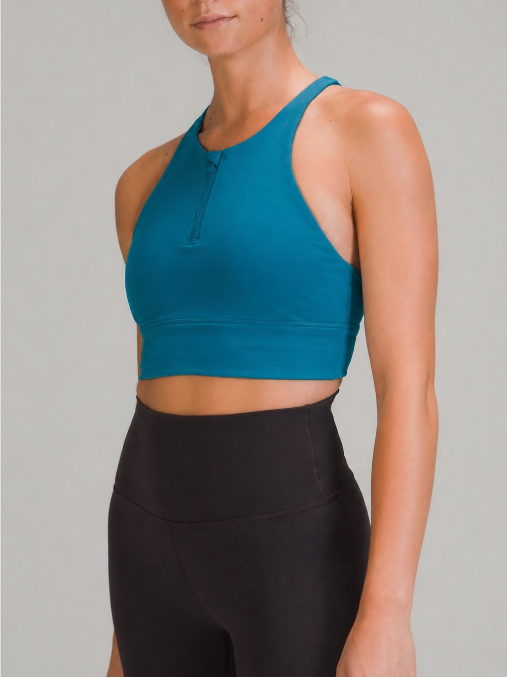 lululemon athletica Teal High-Neck Sports Bra